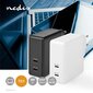 Nedis Quick Wall Charger - 65W - 2 x USB-C Output Valge Elegants - Lumivalge Elegantsus цена и информация | Mobiiltelefonide laadijad | kaup24.ee