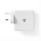 Nedis Quick Wall Charger - 65W - 2 x USB-C Output Valge Elegants - Lumivalge Elegantsus цена и информация | Mobiiltelefonide laadijad | kaup24.ee