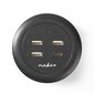 Nedis Quick Desktop Charger - 30W - 3xUSB-A/1xUSB-C Ehtsa Hõbeda Hall Elegants hind ja info | Mobiiltelefonide laadijad | kaup24.ee