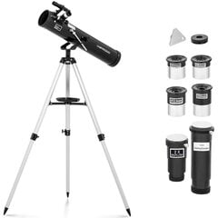 Newtoni astronoomiline teleskoop, Uniprodo UNI_TELESCOPE_061, 700 mm, 76 mm läbimõõt. hind ja info | Mikroskoobid ja teleskoobid | kaup24.ee