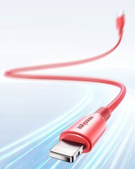 INNOSTYLE JAZZY USB-C LIGHTNING MFI КАБЕЛЬ БЫСТРОЙ ЗАРЯДКИ ДЛЯ IPHONE КЕВЛАР 1М КРАСНЫЙ цена и информация | Зарядные устройства для телефонов | kaup24.ee