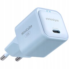 INNOSTYLE БЫСТРОЕ ЗАРЯДНОЕ УСТРОЙСТВО CUBE USB-C 33W USB TYPE C GAN II ДЛЯ SAMSUNG LED цена и информация | Зарядные устройства для телефонов | kaup24.ee