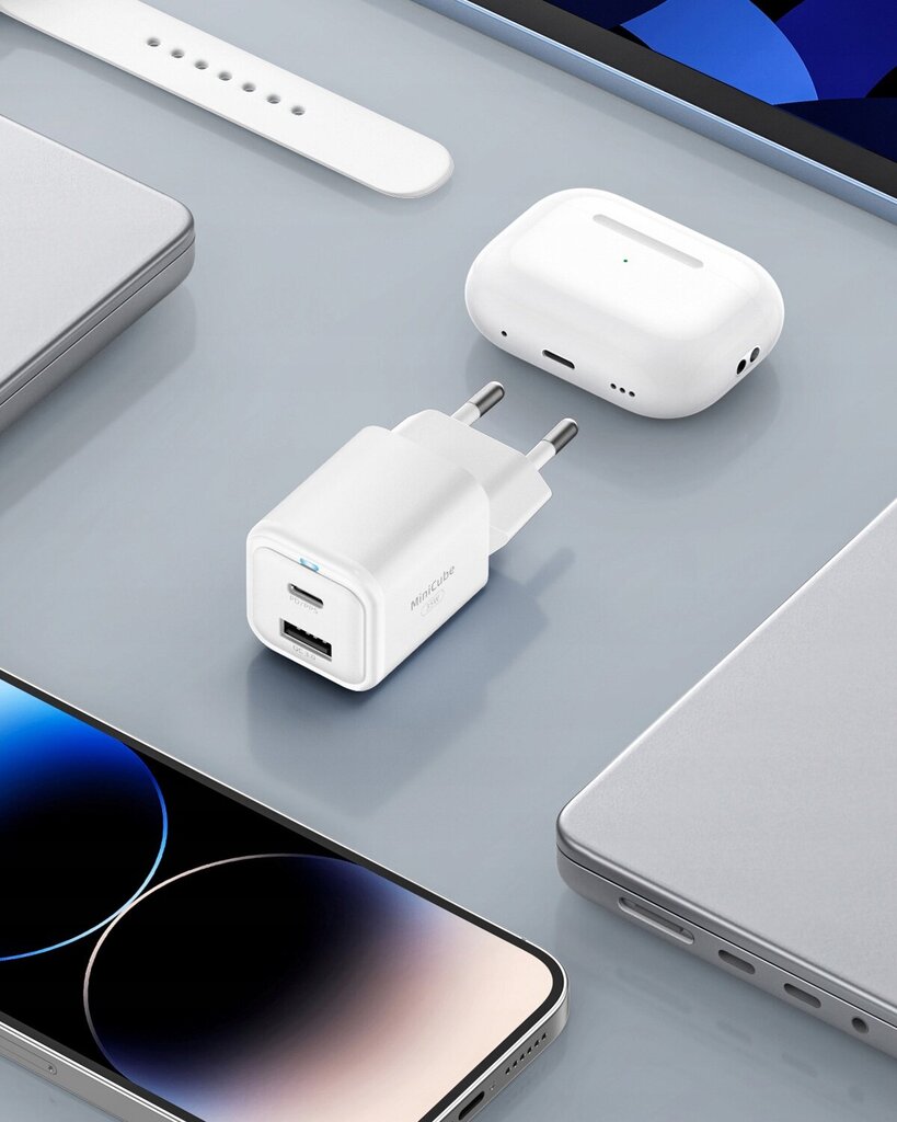 INNOSTYLE KIIRLAADIJA CUBE USB-C 35W USB TYPE C GAN II SAMSUNG LEDILE hind ja info | Mobiiltelefonide laadijad | kaup24.ee