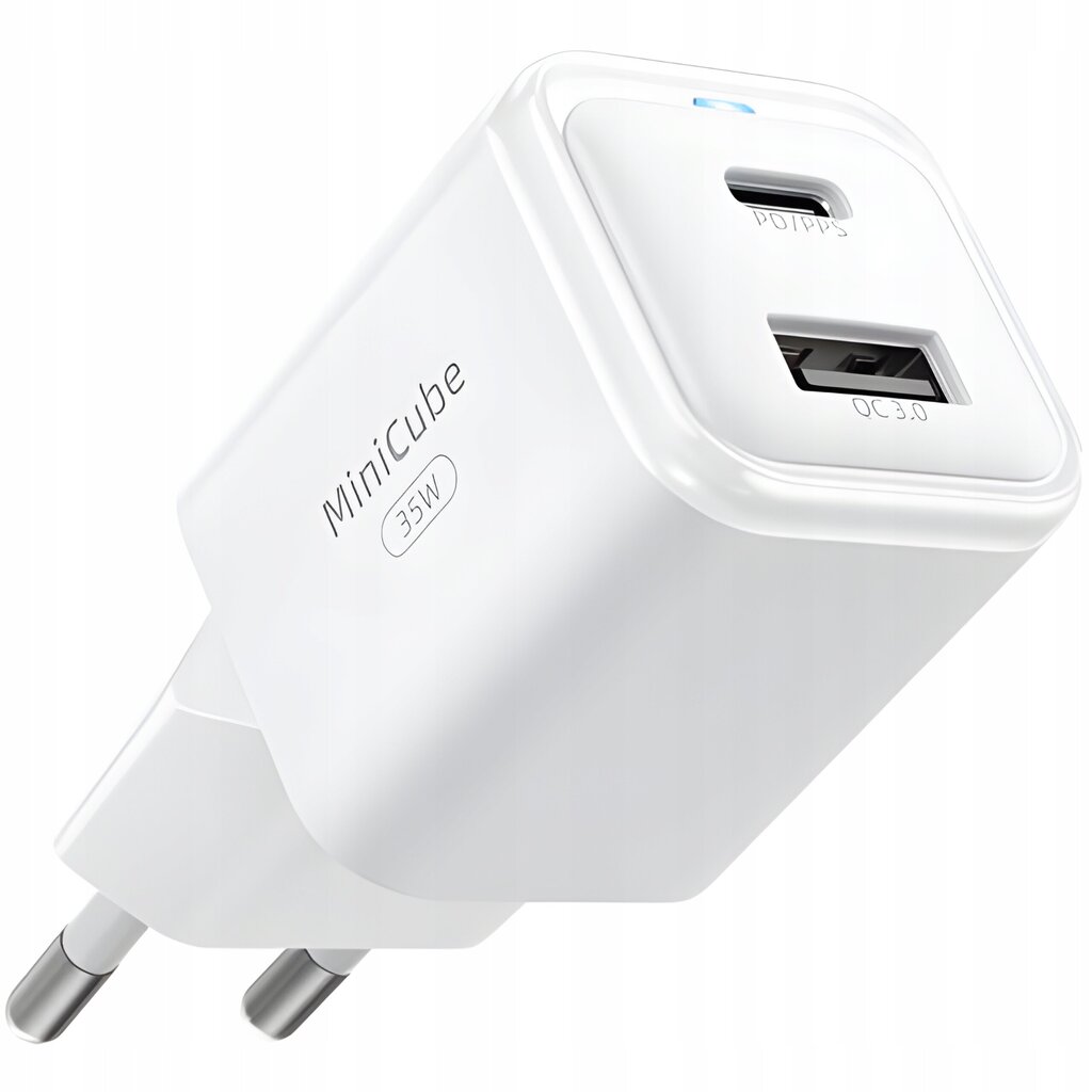 INNOSTYLE KIIRLAADIJA CUBE USB-C 35W USB TYPE C GAN II SAMSUNG LEDILE hind ja info | Mobiiltelefonide laadijad | kaup24.ee