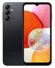 Samsung Galaxy A14 4G 4/128GB SM-A145RZKVEUE Black цена и информация | Мобильные телефоны | kaup24.ee