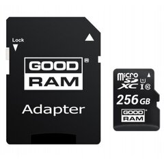 Карта памяти Goodram MicroSDHC 256GB Class 10/UHS 1 + Adapter цена и информация | Карты памяти | kaup24.ee