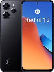 Xiaomi Redmi 12 4/128GB Midnight Black MZB0EB5EU цена и информация | Мобильные телефоны | kaup24.ee