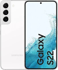 Samsung Galaxy S22 5G 8/128GB Dual SIM, Phantom White SM-S901BZW цена и информация | Мобильные телефоны | kaup24.ee
