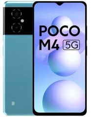 Poco M4 5G 4/64GB MZB0BFAEU Cool Blue цена и информация | Мобильные телефоны | kaup24.ee