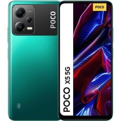 Poco X5 5G 6/128GB MZB0D5SEU Green hind ja info | Telefonid | kaup24.ee