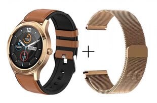 MaxCom Fit FW43, Gold/Brown цена и информация | Смарт-часы (smartwatch) | kaup24.ee