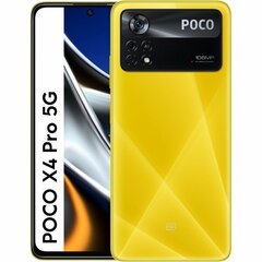 POCO X4 Pro 5G Dual SIM 8/256GB Yellow MZB0AYXEU цена и информация | Мобильные телефоны | kaup24.ee