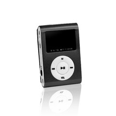 MP3-mängija Setty Metal Clip MP3, must hind ja info | MP3-mängijad, MP4-mängijad | kaup24.ee