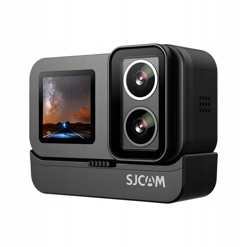 SJCAM SJ20 spordikaamera + laetav 4K DUAL LENS kaamerahoidja ET hind ja info | Seikluskaamerad | kaup24.ee