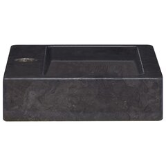valamu, must, 38x24x6,5 cm, marmor цена и информация | Раковины | kaup24.ee