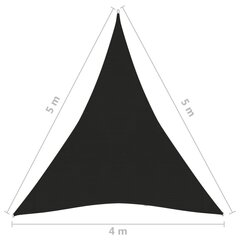 Päikesesirm, 4x5x5 m, must цена и информация | Зонты, маркизы, стойки | kaup24.ee