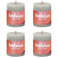 Bolsius sammasküünlad Shine 6 tk 80 x 68 mm liivahall цена и информация | Подсвечники, свечи | kaup24.ee