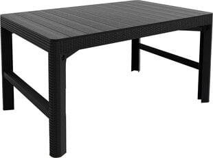 Пластиковый стол Lyon Rattan, серый цена и информация | Садовые столы и столики | kaup24.ee