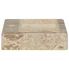 valamu, kreemjas, 38x24x6,5 cm, marmor цена и информация | Раковины | kaup24.ee