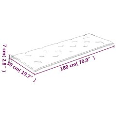 toolipadjad 2 tk, mitmevärviline, 180 x 50 x 7 cm, kangas hind ja info | Toolipadjad ja -katted | kaup24.ee