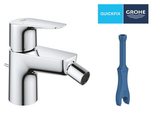 Смеситель для биде GROHE QuickFix Start Edge, с выдвижным клапаном, хром, 23345001 цена и информация | Смесители | kaup24.ee