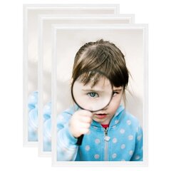 fotoraami kollaaž 3 tk, seinale või lauale, valge, 13 x 18 cm цена и информация | Рамки, фотоальбомы | kaup24.ee