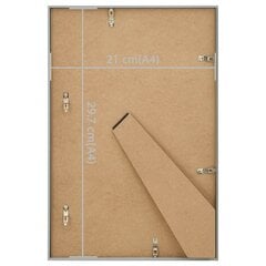 332173 Photo Frames Collage 5 pcs for Table Silver 21x29,7 cm MDF hind ja info | Pildiraamid | kaup24.ee