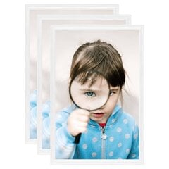 fotoraami kollaaž 3 tk, seinale või lauale, valge, 21 x 29,7 cm цена и информация | Рамки, фотоальбомы | kaup24.ee