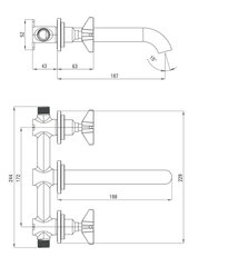 Varjatud valamusegisti Deante Temisto BQT M54D, brass hind ja info | Vannitoa segistid | kaup24.ee