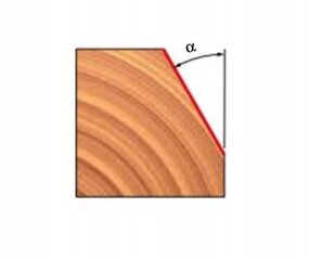 FREUD Фрезер с фаской 15° D18 I12 S6 мм + подшипник / дерево / ДСП / МДФ цена и информация | Фрезы | kaup24.ee