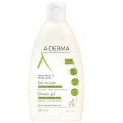 Увлажняющий нежный гель для душа A-Derma Hydra-Protective, 500 мл цена и информация | Масла, гели для душа | kaup24.ee