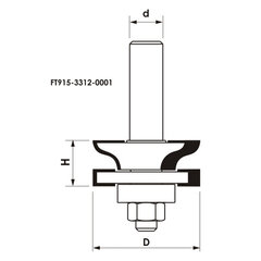 GLOBUS Liigend / raamlõikur D41 S12 mm / PREMIUM hind ja info | Freesid | kaup24.ee