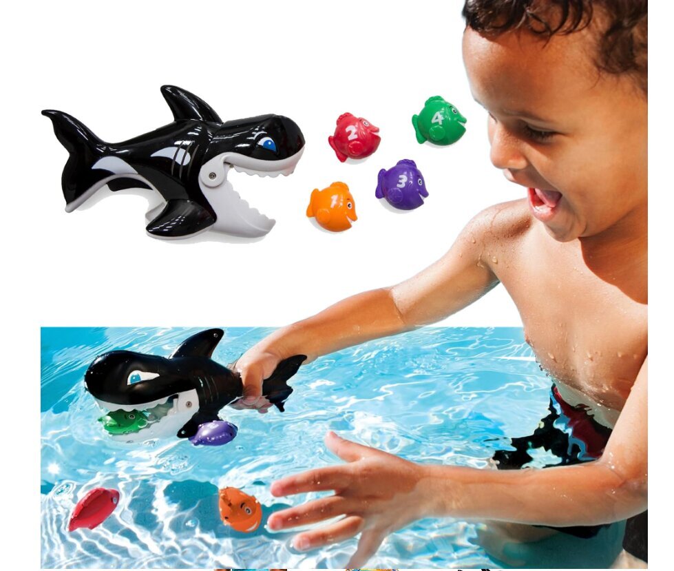 SwimWays Shark Chasing Fish 6043767 SPIN MASTER цена и информация | Mänguasjad (vesi, rand ja liiv) | kaup24.ee