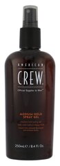 Meeste juuksesprei-geel American Crew Medium Hold, 250 ml hind ja info | Viimistlusvahendid juustele | kaup24.ee