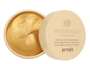 Silmamask Petitfee Gold &amp; Snail Hydrogel Eye Patch 60 tk. цена и информация | Маски для лица, патчи для глаз | kaup24.ee