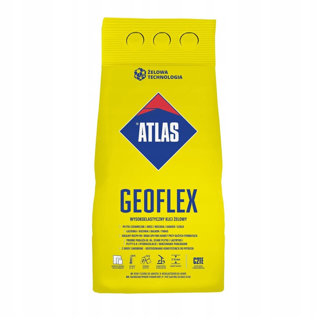 Paindlik geel-liim plaatidele Atlas Geoflex C2TE 5 kg цена и информация | Liimid | kaup24.ee