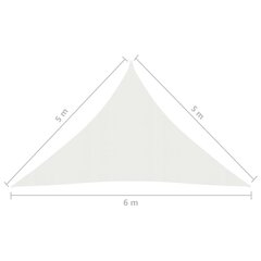 päikesepuri 160 g/m² valge 5 x 5 x 6 m HDPE hind ja info | Päikesevarjud, markiisid ja alused | kaup24.ee