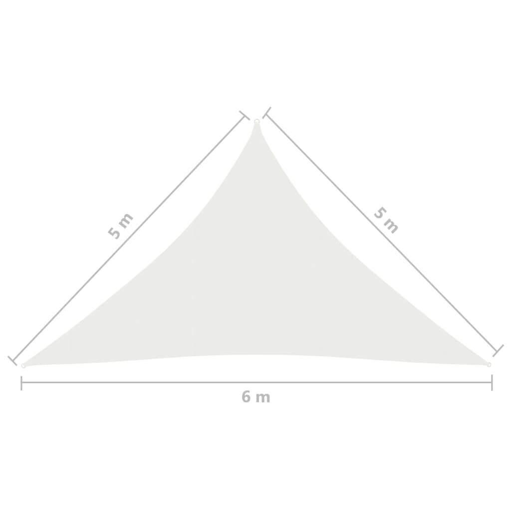 päikesepuri 160 g/m² valge 5 x 5 x 6 m HDPE hind ja info | Päikesevarjud, markiisid ja alused | kaup24.ee