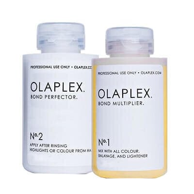 OLAPLEX KOMPLEKT No.1 3,75 ml No.2 7,5 ml - ÜHEKS VÄRVIMISEKS, SÜSTALDES hind ja info | Maskid, õlid, seerumid | kaup24.ee