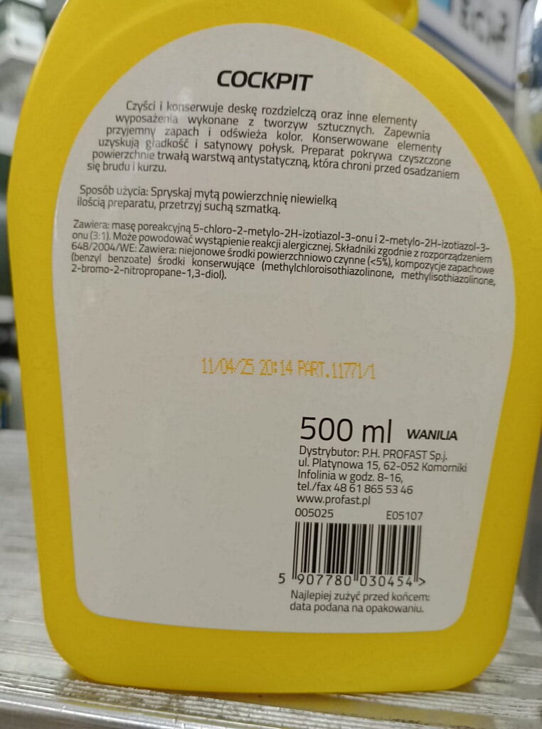 Autokabiini poleerimine vanilje 500ml цена и информация | Autokeemia | kaup24.ee