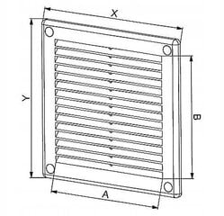 Ventilatsioonigrill valge TRU6 200x200 hind ja info | Vannitoa ventilaatorid | kaup24.ee