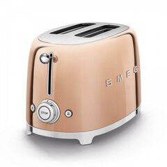 Smeg Toaster 2 Slices, розовое золото, блестящий, эстетика стиля 50-х годов цена и информация | Тостеры | kaup24.ee