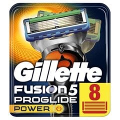 Бритвенные головки Gillette Fusion Proglide Power, 8 шт. цена и информация | Косметика и средства для бритья | kaup24.ee