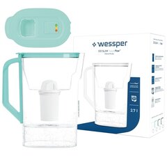 Кувшин Wessper D3 Slim FutureFlow, 2.7 л цена и информация | Фильтры для воды | kaup24.ee