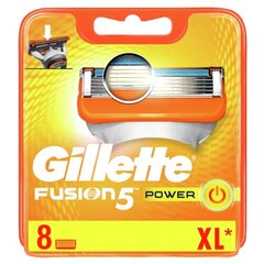 Gillette Fusion Power запасное лезвие для мужчин 8 шт цена и информация | Косметика и средства для бритья | kaup24.ee
