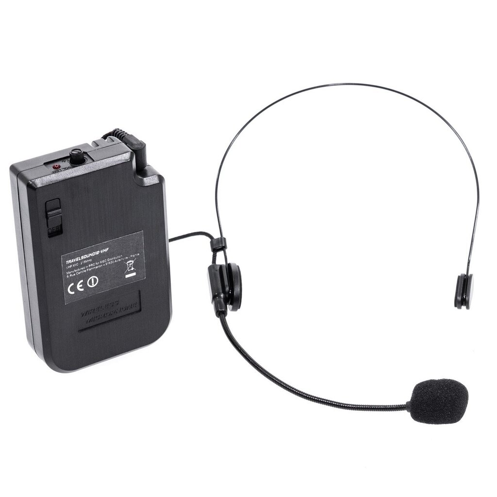 BoomTone DJ TravelSound12-VHF, must hind ja info | Kõlarid | kaup24.ee