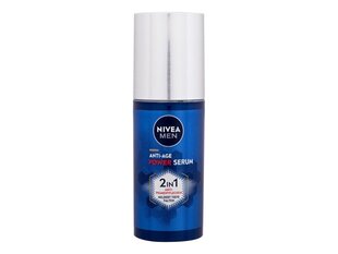 Pinguldav ja sära andev näoseerum Nivea Men Power Anti-Age 2in1 meestele, 30 ml цена и информация | Сыворотки для лица, масла | kaup24.ee