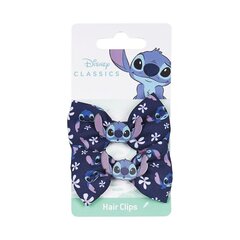 Hair Clips Stitch Синий Бант 2 штук цена и информация | Аксессуары для волос | kaup24.ee