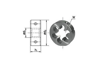 FANAR INCH DIE G 1/2&amp;quot; TORUKEERE HSS 800, DIN-EN 24231 hind ja info | Käsitööriistad | kaup24.ee