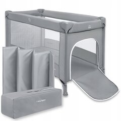 Reisivoodi – mänguaed Moby-System, 126x68 cm, Gray hind ja info | Reisivoodid, mänguaedikud | kaup24.ee